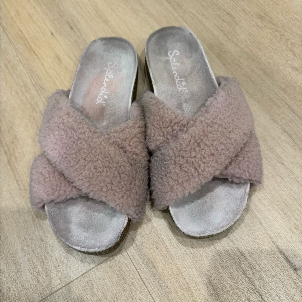 Splendid Rozi Shearling Footbed Sandals - Picture 4 of 9